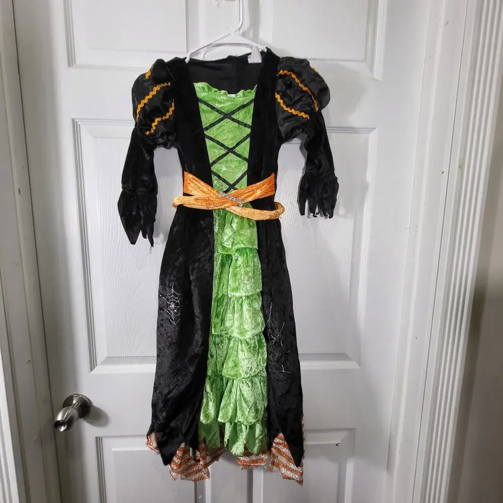 Halloween Costume Spooktacular Creations Fairytale Witch Dress Girls sz Small